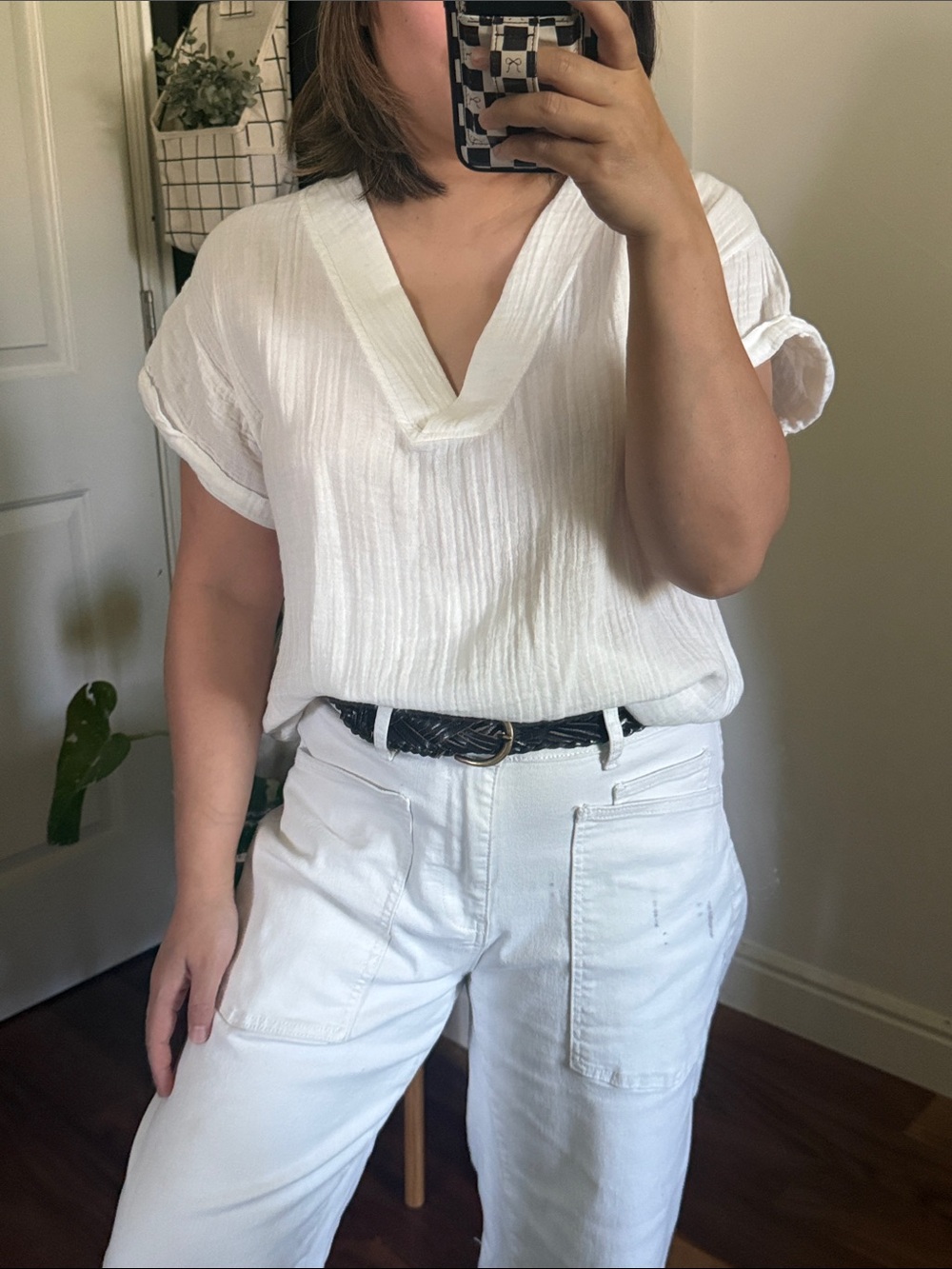 S’edge Gauzy Jillian 100% cotton Boxy top. S
